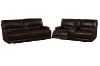 Picture of DAWSON Power Reclining Foil-Printed Fabric Sofa Range with Storage Console & Cup Holders