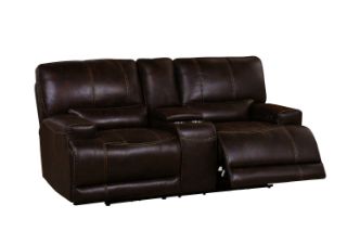 Picture of DAWSON Power Reclining Foil-Printed Fabric Sofa Range - 2 Seat with Cup Holders & Storage (2RRC)