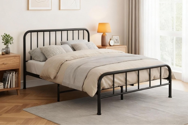 Picture of FEXON King Single/Queen Size Metal Bed Frame (Black)