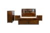 Picture of MALAGA 4PC Storage Bedroom Set in Queen Size (Walnut)