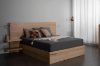 Picture of ZENAZA Queen Size Bed Frame with Side Shelves, Adjustable Lights & USB ports