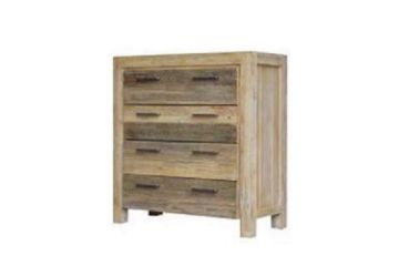 Picture of TRIESTE 4-Drawer Solid Acacia Wood Tallboy
