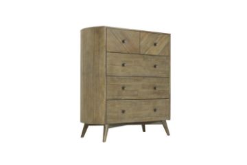 Picture of RIALTO 5-Drawer Solid Acacia Wood Tallboy