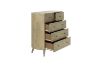 Picture of RIALTO 5-Drawer Solid Acacia Wood Tallboy