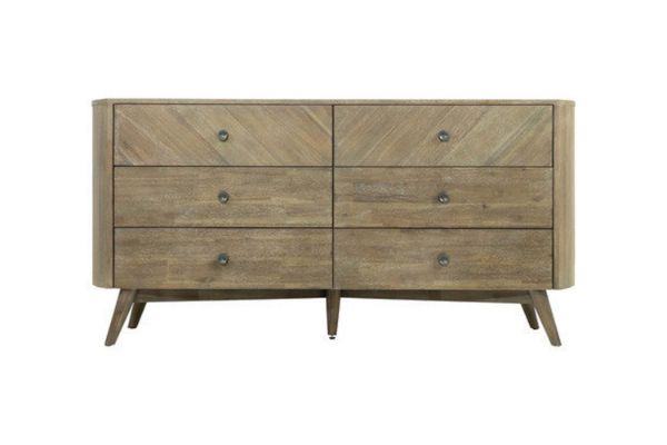Picture of RIALTO 6-Drawer Solid Acacia Wood Dresser