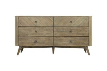 Picture of RIALTO 6-Drawer Solid Acacia Wood Dresser/Tallboy