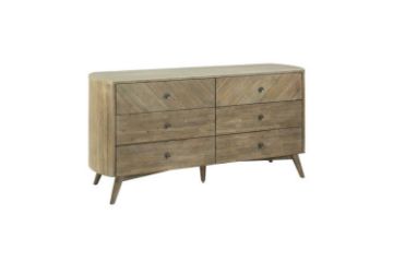 Picture of RIALTO 6-Drawer Solid Acacia Wood Dresser/Tallboy