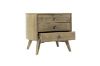 Picture of RIALTO 3-Drawer Solid Acacia Wood Bedside Table