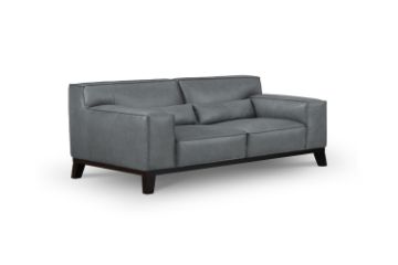Picture of ZURICHER 100% Vintage Leather 3 Seater Sofa (Slate Grey)