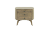 Picture of RIALTO 3-Drawer Solid Acacia Wood Bedside Table