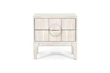 Picture of ADRO 2-Drawer Bedside Table (White Wash Finish)