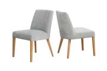 Picture of 1297 MILAN DINING CHAIR ICE WITH OAK LEG