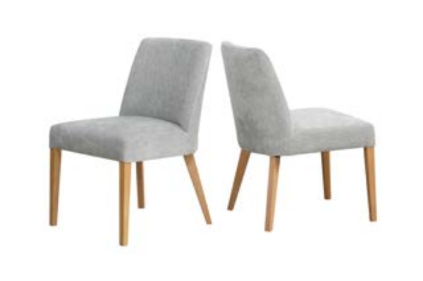 Picture of 1297 MILAN DINING CHAIR ICE WITH OAK LEG