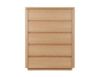 Picture of CAVALLI 5-Drawer Tallboy with Light Oak Finish & White Ceramic Top