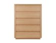 Picture of CAVALLI 5-Drawer Tallboy with Light Oak Finish & White Ceramic Top