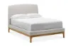 Picture of GINA Fabric & Oak Bed Frame -Double