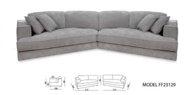 Picture of TETRIS DOUBLE CHAISE Sofa with 4 Cushions