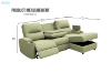 Picture of KIMBERLY Power Reclining Sectional Sofa with Drop-Down Console - Chaise Facing Right