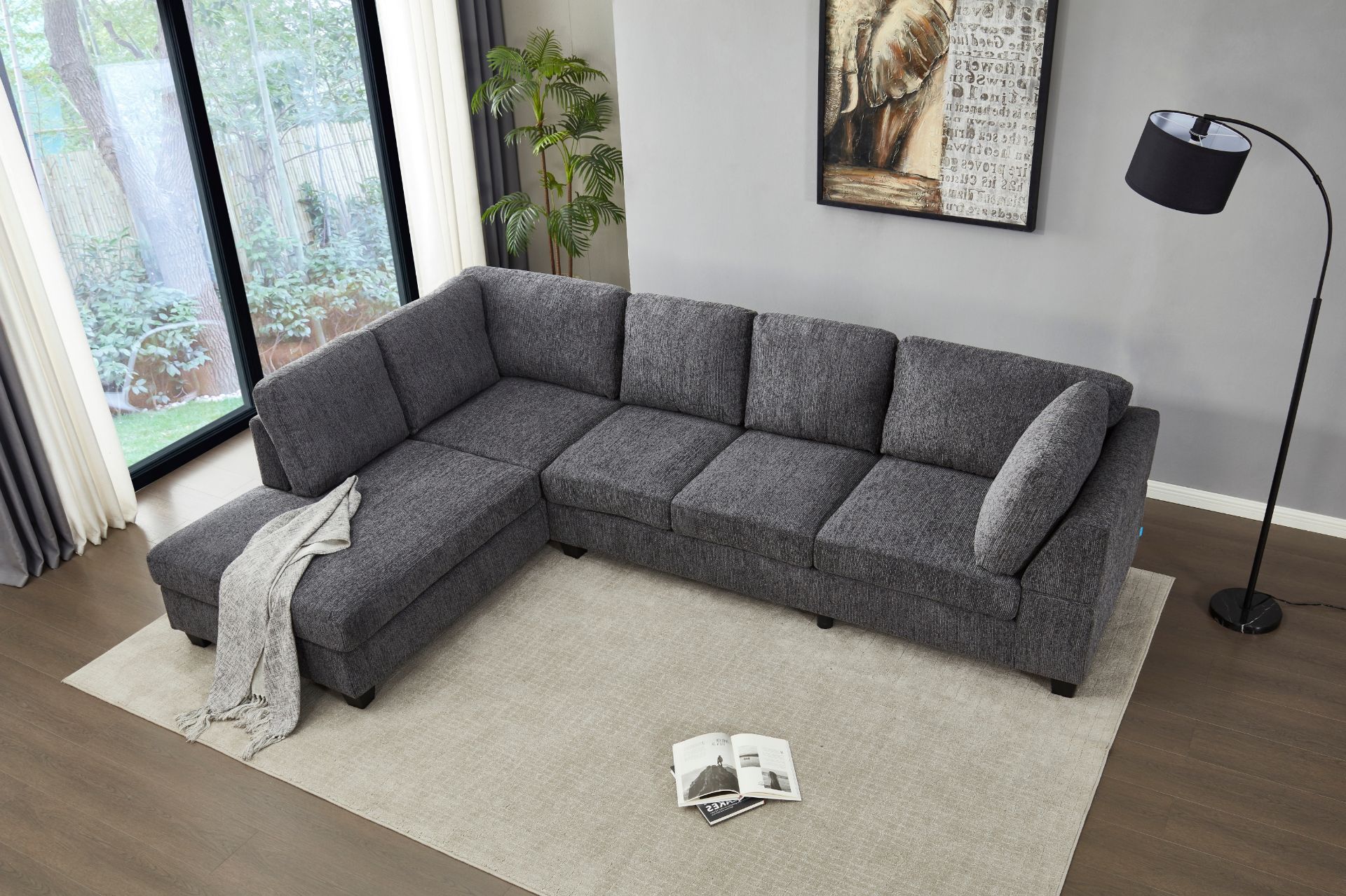 Sitemapcdatahttpabckniqoocomraylin Fabric Sectional With Ottomannull