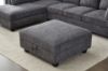 Picture of LIBERTY Premium Chenille Fabric Sectional Sofa (Dark Grey) - Storage Ottoman Only