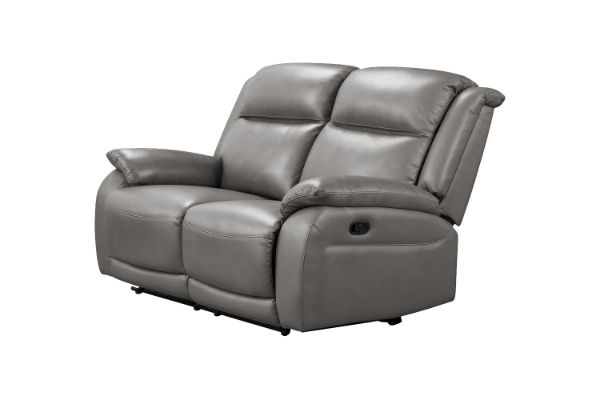 Picture of SOMERS Elite Leather 2 Seater Recliner Sofa(MARBLE GREY)