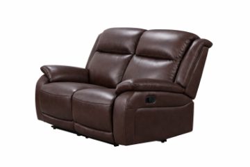 Picture of SOMERS Elite Leather 2 Seater Recliner Sofa(BROWN)