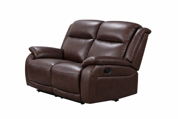 Picture of SOMERS Elite Leather 2 Seater Recliner Sofa(BROWN)