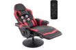Picture of ZESTIE 360° Swivel Adjustable Height Massage Gaming Recliner Chair with Cupholder and Side Pocket (Red & Black)