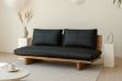 Picture of TIMBERA 100% Genuine Leather Reclaimed Pine Wood 3 Seater Sofa