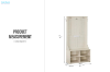 Picture of AXIS Hall Tree with Shoe Storage Bench & Coat Rack (80x40x170)