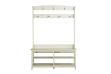 Picture of ELLIS Hall Tree with Shoe Bench, Coat Rack & Shelves (125x40x175)