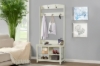 Picture of ELLIS Hall Tree with Shoe Bench, Coat Rack & Shelves (80x175cm)