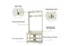 Picture of ELLIS Hall Tree with Shoe Bench, Coat Rack & Shelves (80x175cm)