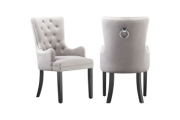 Picture of HALMAR High Back Dining Chair (Light Grey)