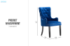 Picture of HALMAR High Back Dining Chair (Blue)