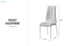 Picture of CARLOS Dining Chair (White) - 4 Chairs in 1 Carton