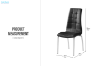 Picture of CARLOS Dining Chair (Black) - 4 Chairs in 1 Carton
