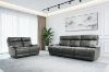 Picture of SOMIA Top-Grain Leather Manual Reclining Sofa Range (Grey) - 3 Seat Recliner Sofa (3RR)