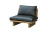 Picture of TIMBERA 100% Genuine Leather Reclaimed Pine Wood 1 Seater Sofa