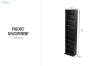 Picture of ALDRIC 9-Tier Bookshelf (137x33cm)