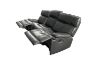 Picture of SOMIA Top-Grain Leather Manual Reclining Sofa Range (Grey) - 3RR + 2RR + 1R Sofa Set