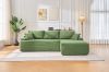 Picture of ASHFORD Fabric Sectional Compressed Sofa (Green) - Chaise Facing Right