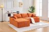 Picture of ASHFORD Fabric Sectional Compressed Sofa (Orange) 
