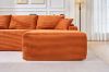 Picture of ASHFORD Fabric Sectional Compressed Sofa (Orange) 