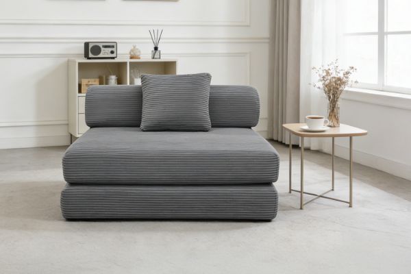 Picture of SINDARA Modular Compressed Sofa/Folding Sofa Bed Range (Grey) - Armless