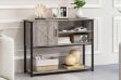 Picture of BESTIER 1-Door Storage Cabinet With Shelf (Grey)