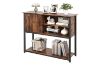 Picture of BESTIER 1-Door Storage Cabinet With Shelf (Brown)