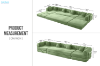 Picture of SINDARA Modular Compressed Sofa/ Folding Sofa Bed Range (Green)