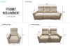Picture of KELLAN Air Leather Power Reclining Sofa Range with Cup Holders (Beige)
