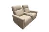 Picture of KELLAN Air Leather Power Reclining Sofa Range (Beige) - 2 Seat with Cup Holders (2RRC)